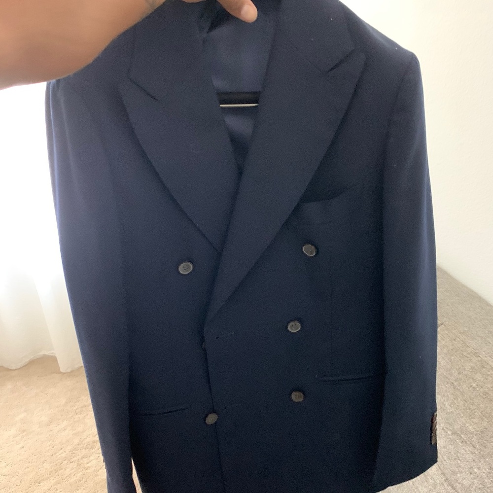 Suitsupply navy DB suit